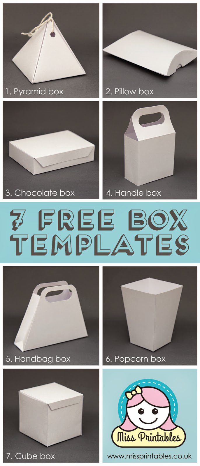 21 Plus Awesome Free Paper Box and Bag Templates Throughout Card Box Template Generator