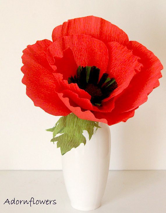 giant paper poppy flower