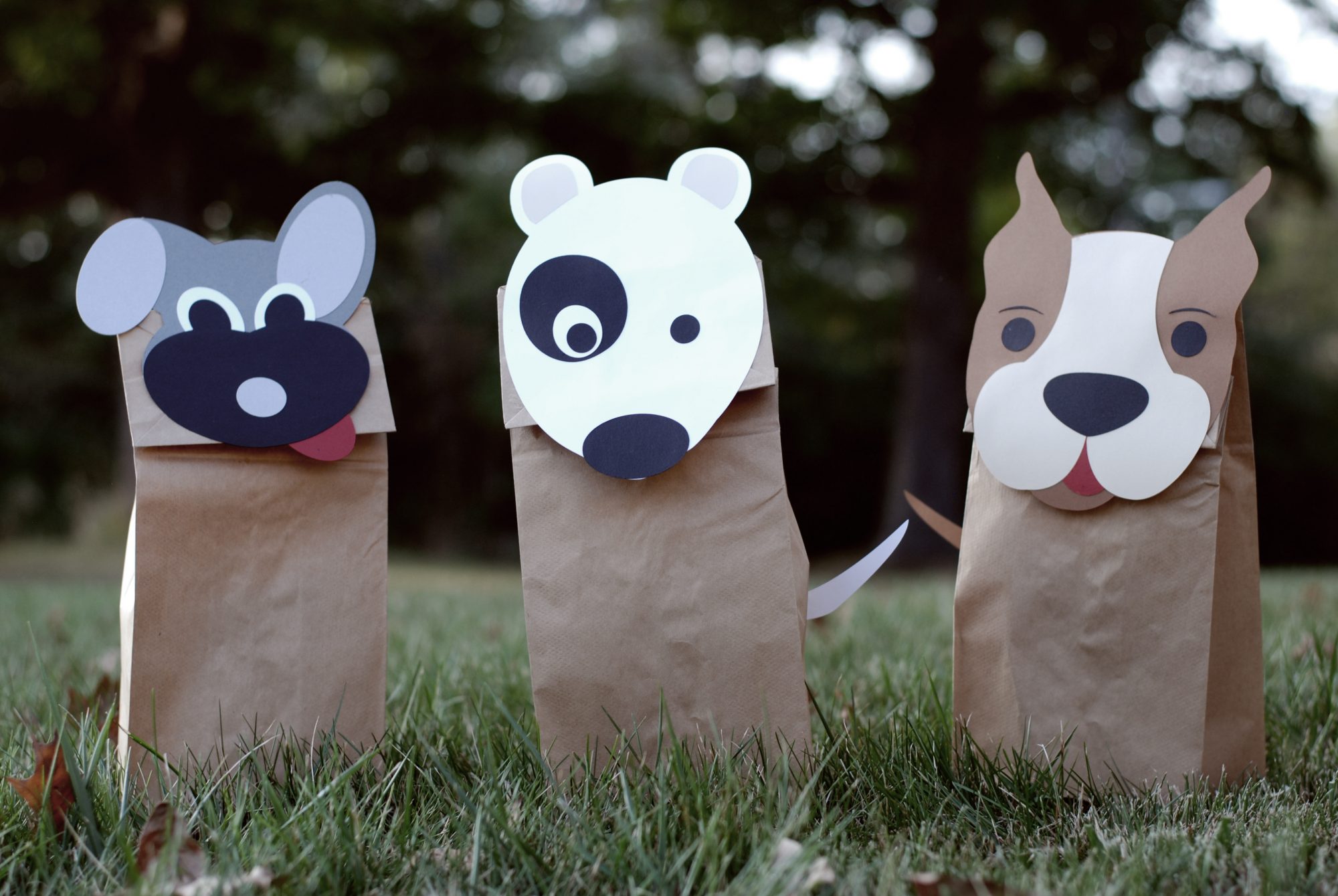 Dog Paper Bag Puppet Template Free