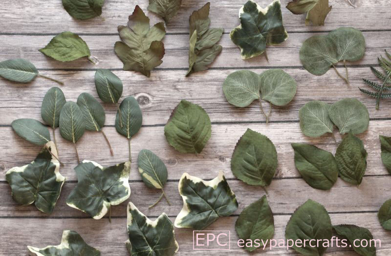 silk greenery on wood heart wreath DIY