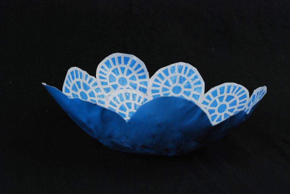 Printable paper mache bowl craft