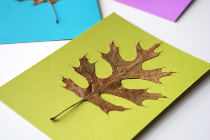 fall leaf card