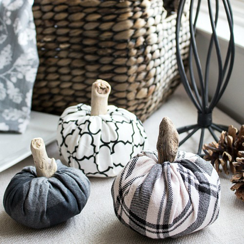 cloth pumpkins