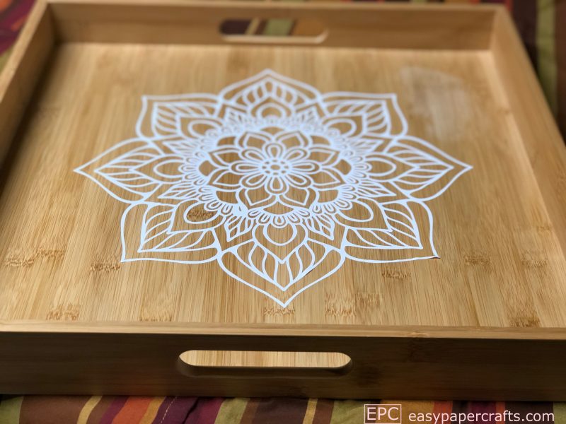 DIY Boho Mandala Serving Tray sticker