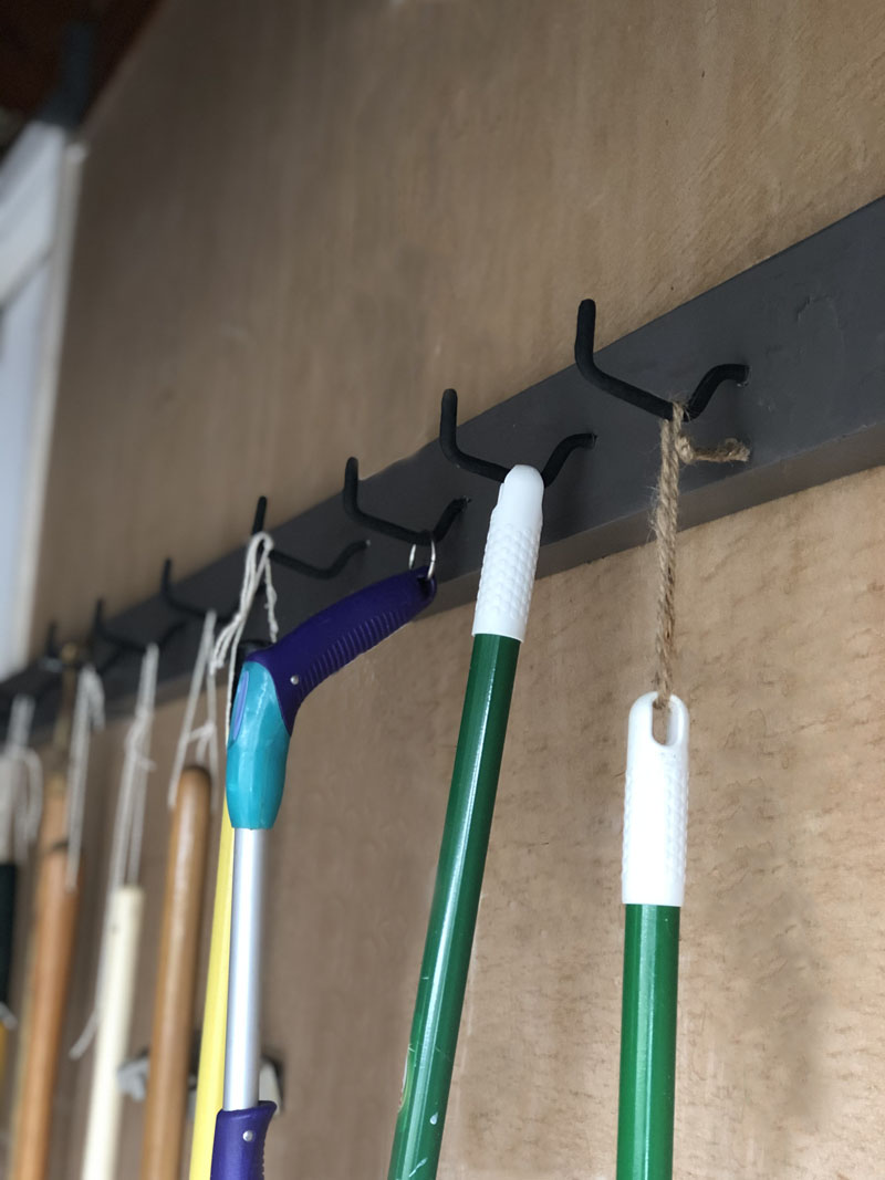 Easy and Cheap DIY Wall Garage Tool Holder EPC Crafts